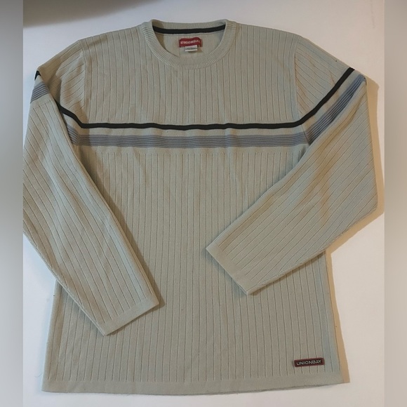 UNIONBAY Crewneck Sweater - Beige and Black - Picture 2 of 4